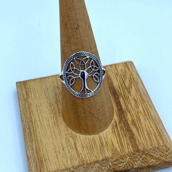 Celtic Tree Of Life Ring Sizes 7,8 - Picture 2 of 5